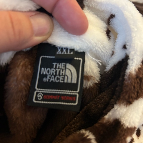 Women’s The North Face Cow Print Fleece Jacket Size XXL (Fits like medium/large) - Picture 2 of 6